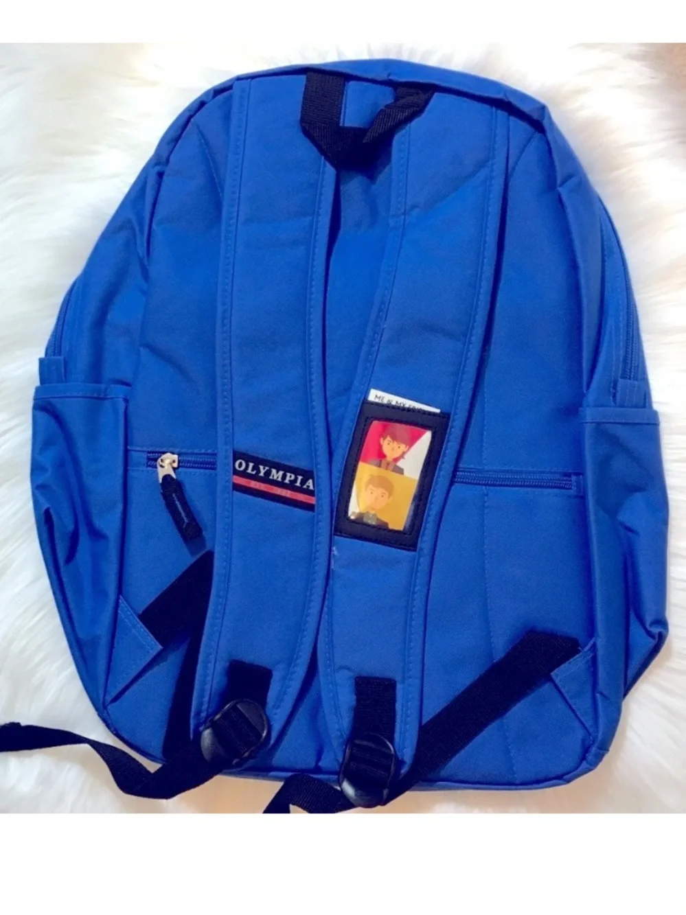 NEW Olympus Royal Blue Compact Backpack with Front Organizer